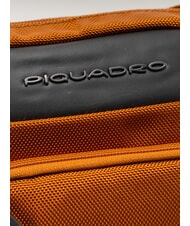 PIQUADRO KLOUT Leather and fabric bag LEATHER - Over-the-shoulder Bags for Men - 3
