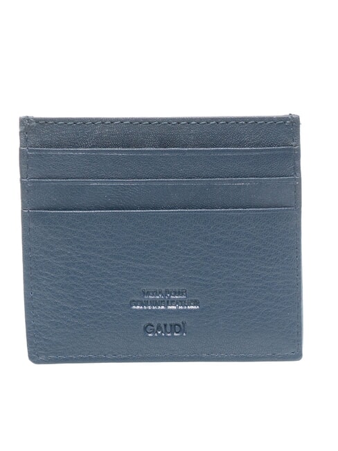 ERIK Flat leather card holder ink blue - Men&rsquo;s Wallets