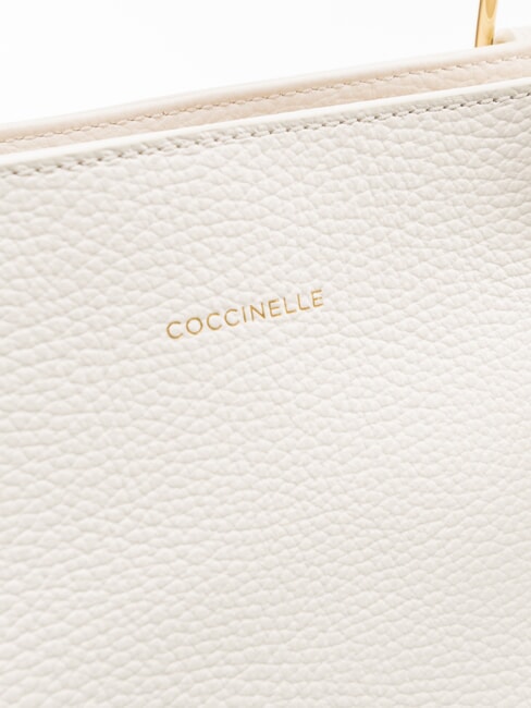 MALORY  Shoulder shopper, in leather white - Women&rsquo;s Bags