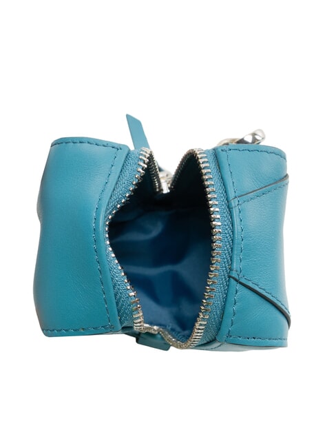 MUSE Leather key ring, with chain Blue - Key holders