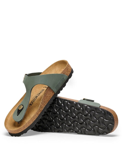 GIZEH Leather sandals thyme - Women&rsquo;s shoes