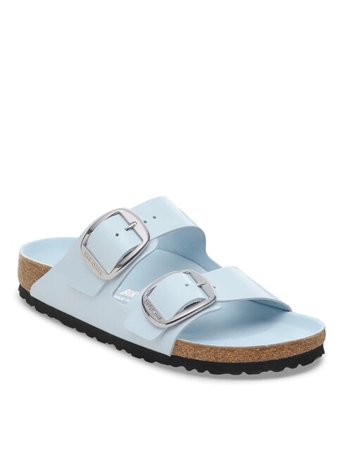 ARIZONA BIG BUCKLE Leather sandals with buckles shine blue - Women&rsquo;s shoes