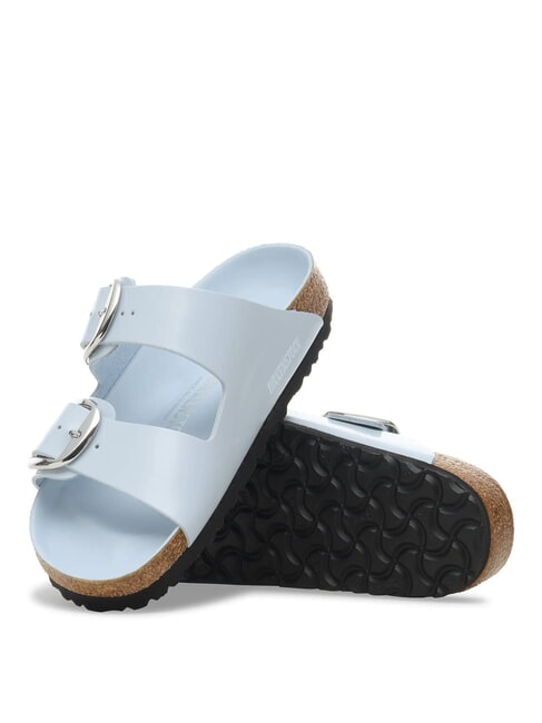 ARIZONA BIG BUCKLE Leather sandals with buckles shine blue - Women&rsquo;s shoes