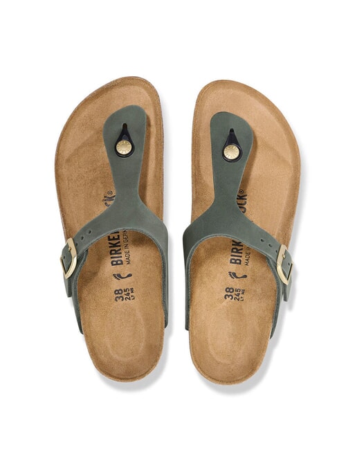 GIZEH Leather sandals thyme - Women&rsquo;s shoes