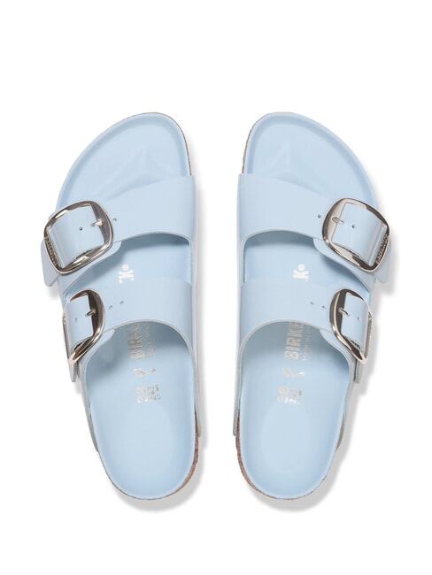 ARIZONA BIG BUCKLE Leather sandals with buckles shine blue - Women&rsquo;s shoes