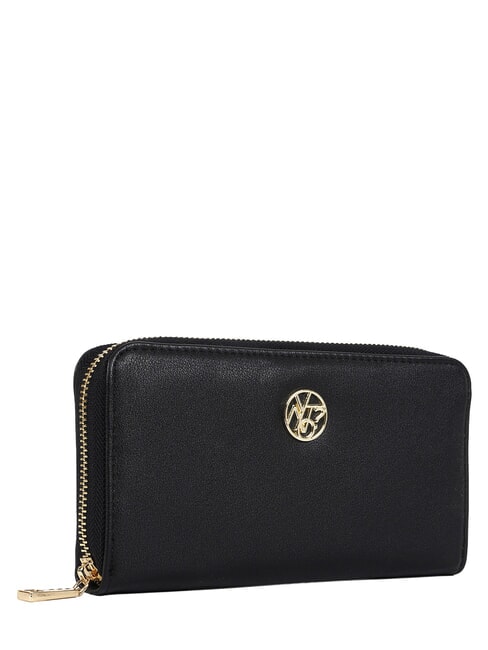 RIBBON Large zip around wallet BLACK - Women&rsquo;s Wallets
