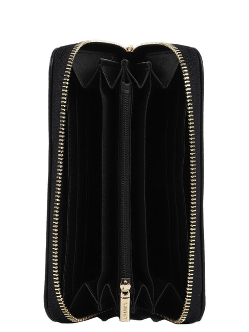 RIBBON Large zip around wallet BLACK - Women&rsquo;s Wallets