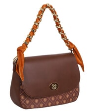 YNOT EMILY Shoulder bag with chain chocolate logo - Women&rsquo;s Bags - 2
