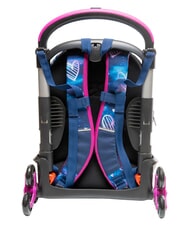 SEVEN GLOOMY HEART Trolley backpack, detachable Bluedeep - Backpack trolleys - 4