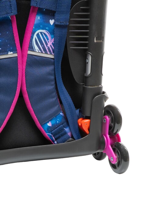 GLOOMY HEART Trolley backpack, detachable Bluedeep - Backpack trolleys