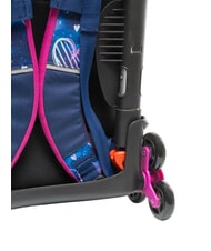 SEVEN GLOOMY HEART Trolley backpack, detachable Bluedeep - Backpack trolleys - 5