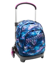 SEVEN GLOOMY HEART Trolley backpack, detachable Bluedeep - Backpack trolleys - 6