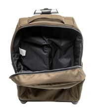 INVICTA SOLID GRS 2-wheel trolley backpack, fixed green military - Backpack trolleys - 2