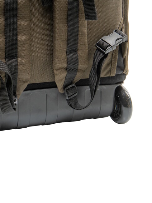 SOLID GRS 2-wheel trolley backpack, fixed green military - Backpack trolleys