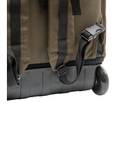 INVICTA SOLID GRS 2-wheel trolley backpack, fixed green military - Backpack trolleys - 5