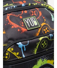 YUB FLASHY SIGN Backpack with trolley Black - Backpack trolleys - 3