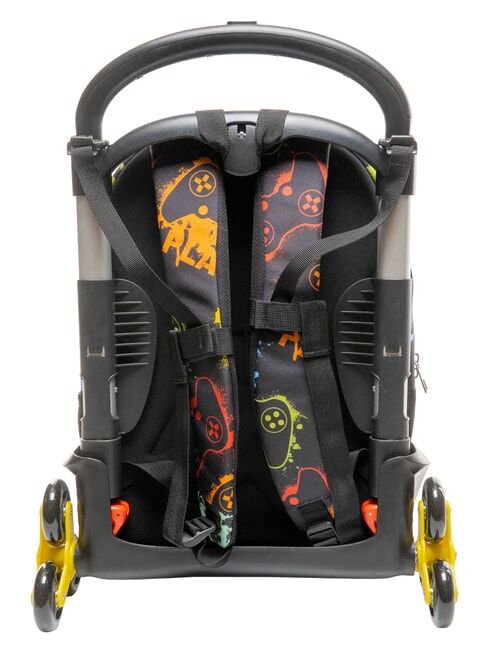 FLASHY SIGN Backpack with trolley Black - Backpack trolleys
