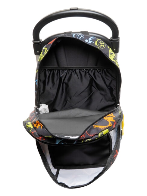 FLASHY SIGN Backpack with trolley Black - Backpack trolleys