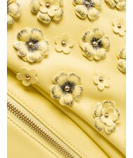 BRACCIALINI SOFIA Leather backpack with little flowers yellow - Women&rsquo;s Bags - 4