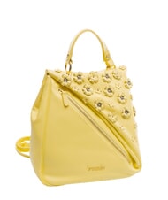 BRACCIALINI SOFIA Leather backpack with little flowers yellow - Women&rsquo;s Bags - 5