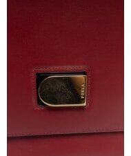 FURLA EMMA Handbag, with shoulder strap, in leather CHERRY d - Women&rsquo;s Bags - 3