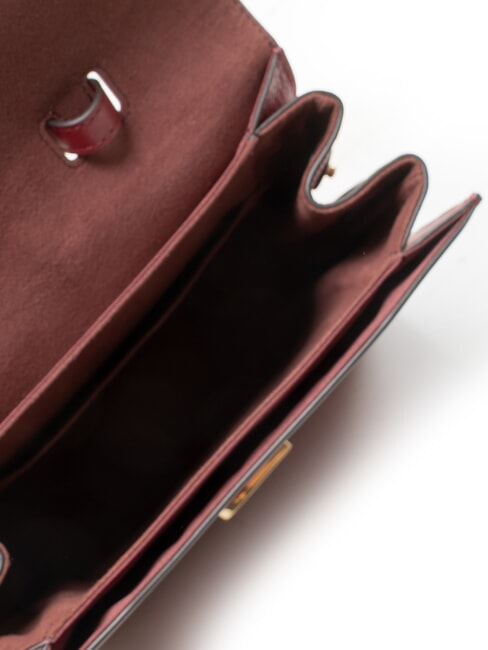 EMMA Handbag, with shoulder strap, in leather CHERRY d - Women&rsquo;s Bags