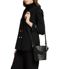 COCCINELLE CHARLOTTE Mini Leather Bucket Bag Black - Women&rsquo;s Bags - 2