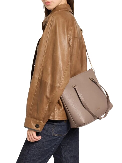 MARINA Leather Shopping Bag warm taupe - Women&rsquo;s Bags