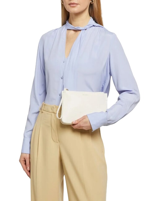 LORINE Leather clutch bag white - Women&rsquo;s Bags