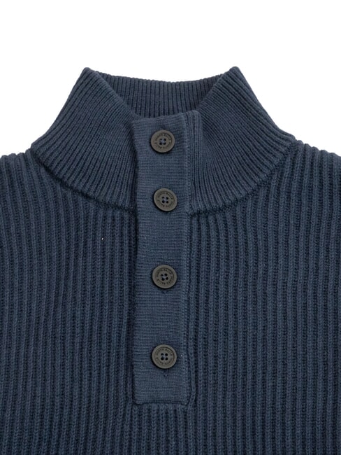 NEWPORT Wool blend sweater navy blue - Men's Sweaters