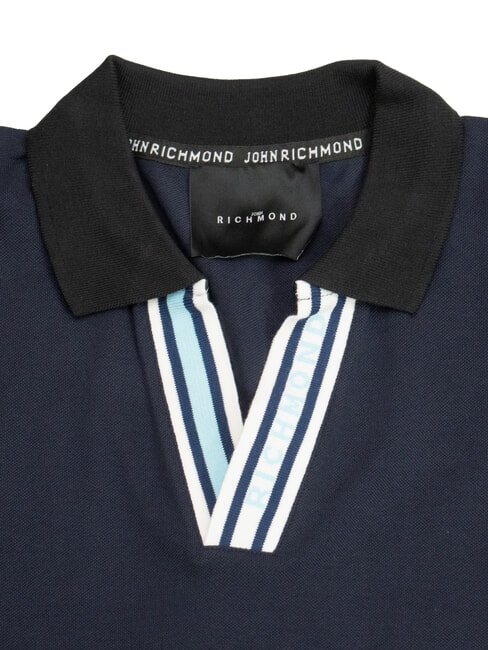 MOYIM Cotton polo shirt navy blue - Polo shirt
