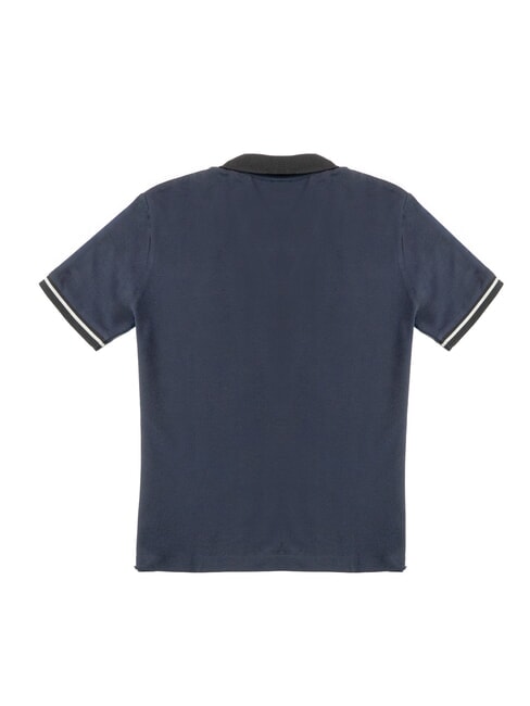 MOYIM Cotton polo shirt navy blue - Polo shirt