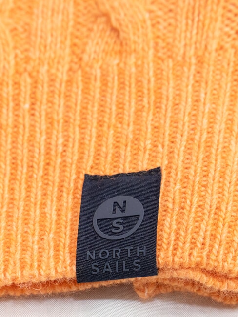 N|S Cable knit crew neck sweater orange spice - Men's Sweaters