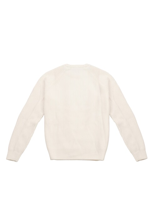 N|S Ribbed crew neck sweater Marshmallow - Men's Sweaters