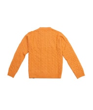 NORTH SAILS N|S Cable knit crew neck sweater orange spice - Men's Sweaters - 3