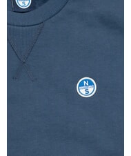 NORTH SAILS ROUND LOGO Cotton crewneck sweatshirt dark denim - Sweatshirts - 2