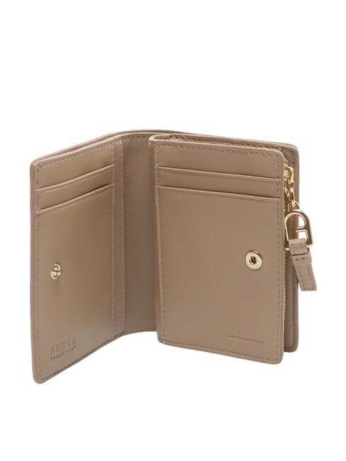 CAMPIONARIO - NUVOLA  Compact leather wallet greige - Women&rsquo;s Wallets