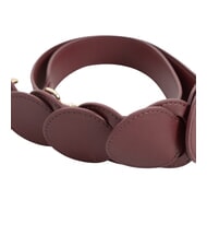 FURLA CAMPIONARIO - SFERA Leather shoulder strap Red currant - Accessories for bags - 3