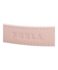 FURLA CAMPIONARIO - GIOVE Logoed shoulder strap, in leather dawn+black - Accessories for bags - 3