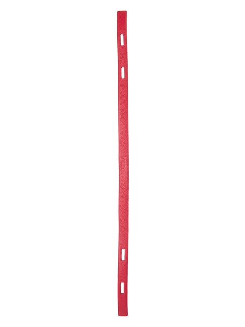 CAMPIONARIO - GIOVE Logoed shoulder strap, in leather Venetian red + black - Accessories for bags