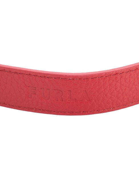 CAMPIONARIO - GIOVE Logoed shoulder strap, in leather Venetian red + black - Accessories for bags