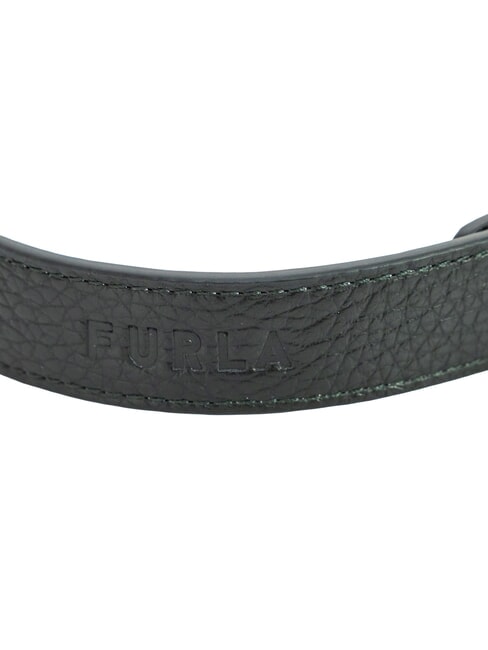 CAMPIONARIO - GIOVE Logoed shoulder strap, in leather black/marshmallow - Accessories for bags