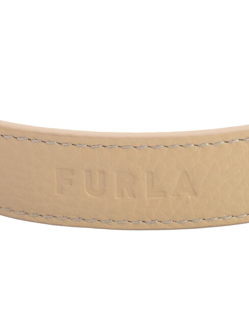 CAMPIONARIO - GIOVE Logoed shoulder strap, in leather greige+black - Accessories for bags