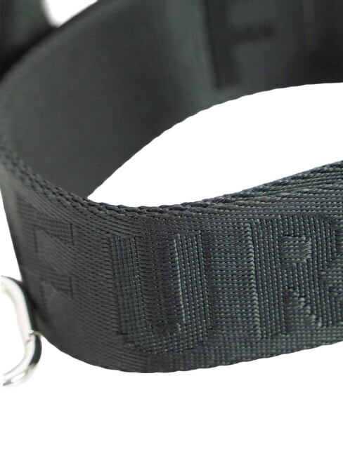 CAMPIONARIO - FIONA Logoed fabric shoulder strap Black - Accessories for bags