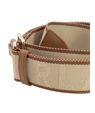 FURLA CAMPIONARIO - FIONA Shoulder strap natural + cognac h - Accessories for bags - 3