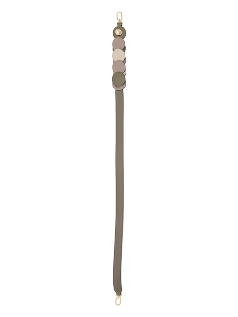CAMPIONARIO - SFERA Leather shoulder strap sage tones - Accessories for bags