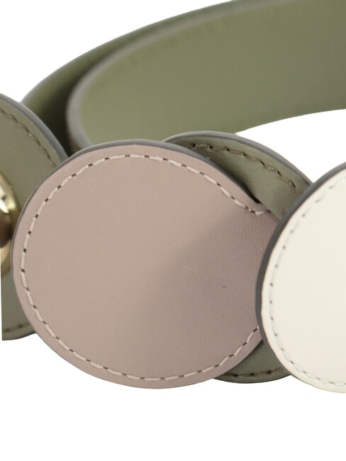 CAMPIONARIO - SFERA Leather shoulder strap sage tones - Accessories for bags