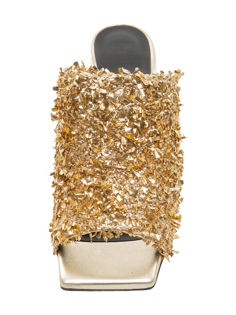 CAMPIONARIO - DIAMANTE  Sandals with rhinestones color gold + color light gold - Women&rsquo;s shoes