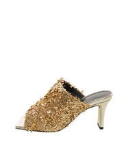 FURLA CAMPIONARIO - DIAMANTE  Sandals with rhinestones color gold + color light gold - Women&rsquo;s shoes - 3