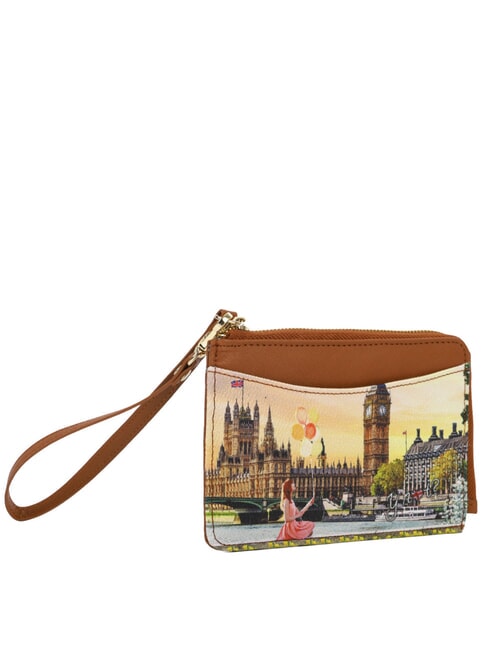 YESBAG Flat card holder with zip and wristlet yellow flower - Women&rsquo;s Wallets